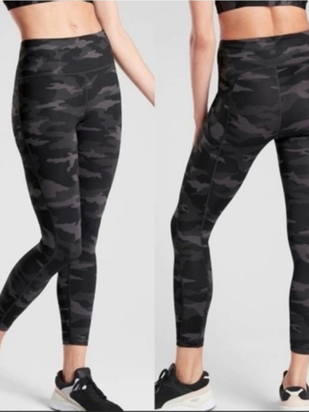 Athleta Ultimate Stash Pocket Camo 7/8 High-Rise Tights